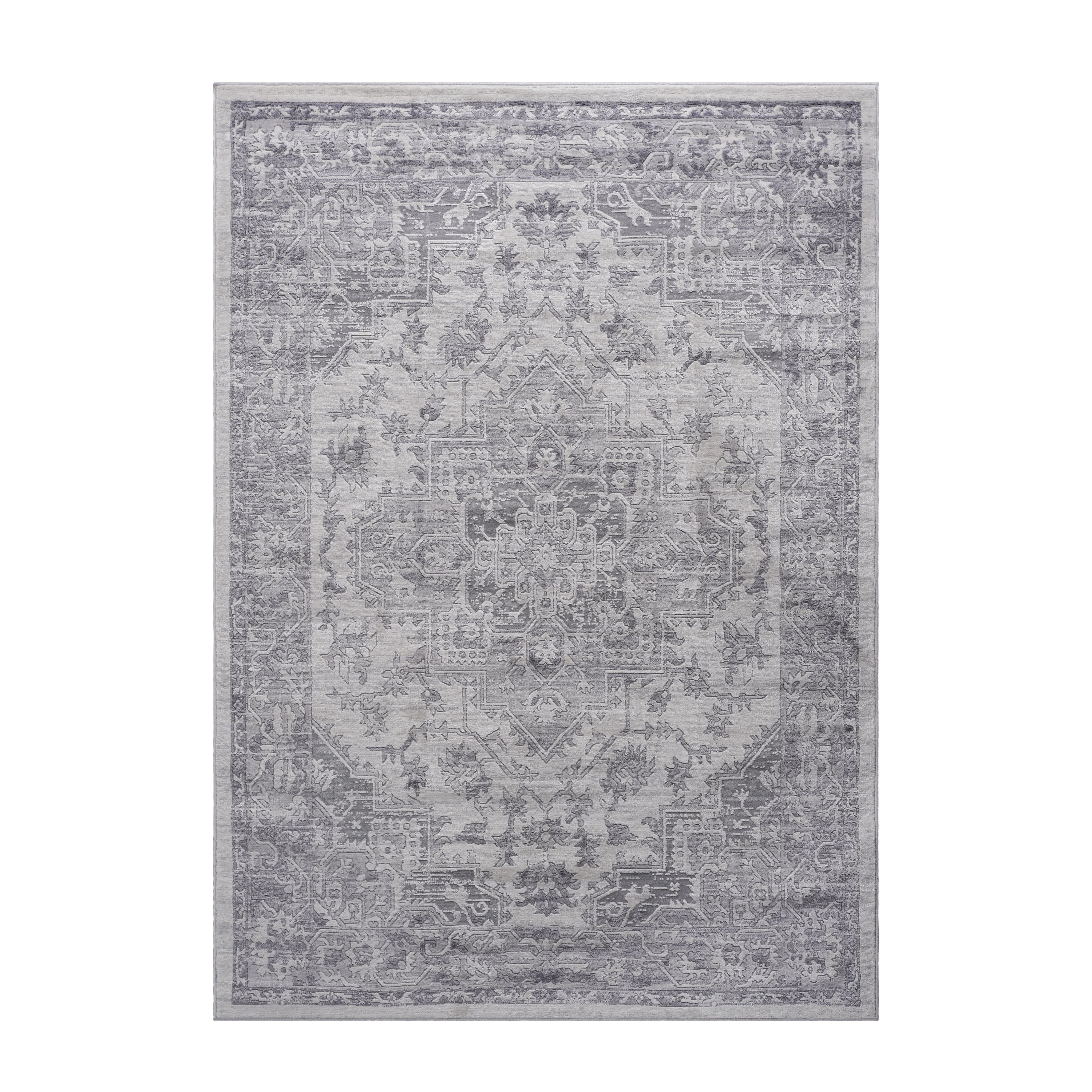 Marfi - 5' X 7' Oriental Area Rug - Silver