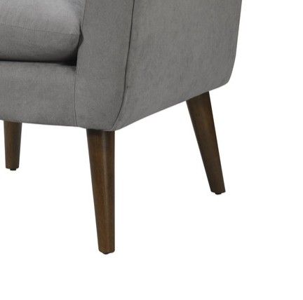 Shelby - Woven Fabric Oversized Armchair - Steel Gray
