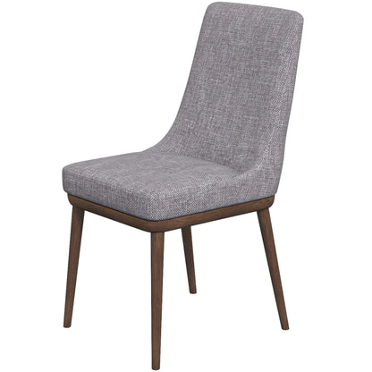 Kate - Mid-Century Modern Dining Chair (Set of 2) - Fabric - Gray