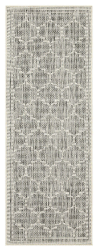 Sunshine - 7'10" X 10'3" Polypropylene Indoor, Outdoor Area Rug - Silver