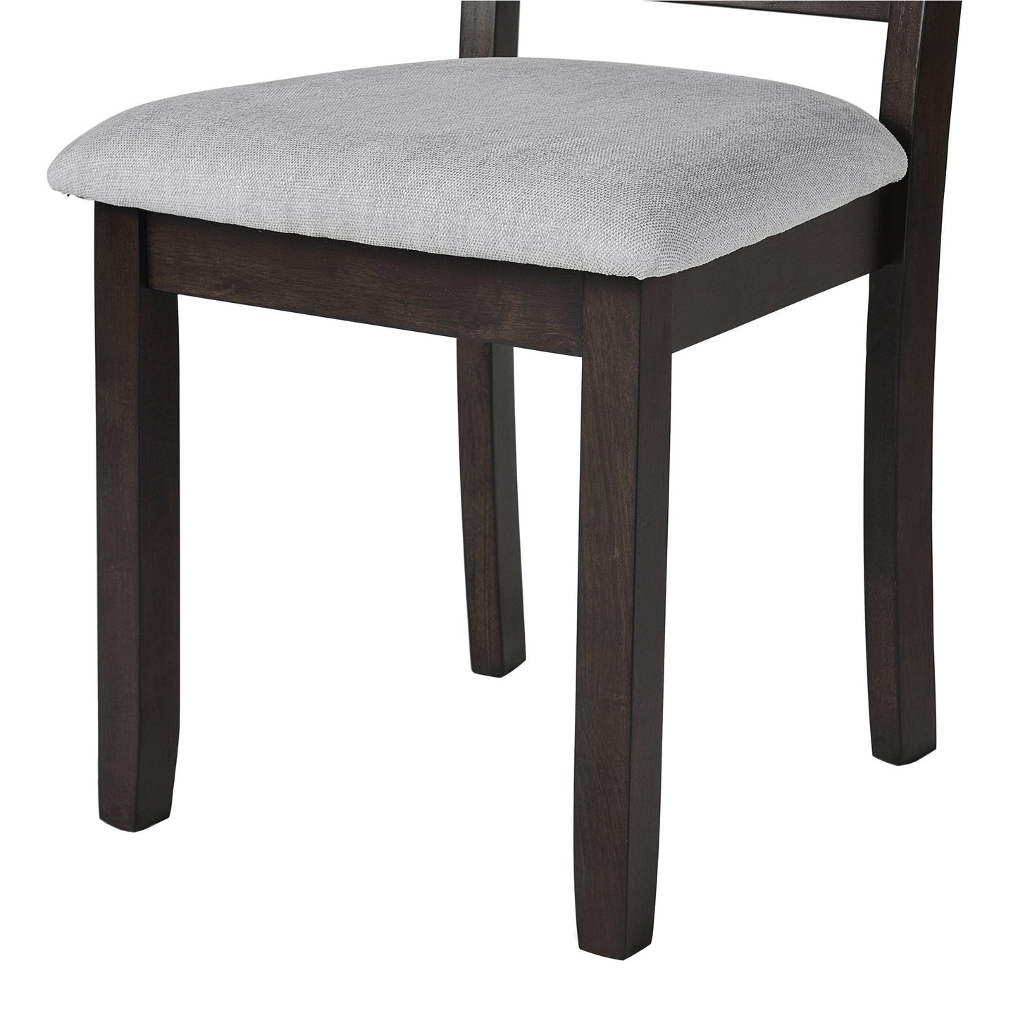 3 Piece Kitchen Dining Set With Drop Leaf Dining Table And 2 Dining Upholstered Chairs, Dining Room Set For Small Places - Espresso