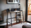 Garima - Legs Writing Desk - Rustic Oak / Black