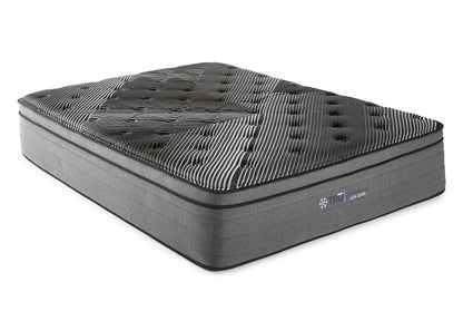 Pure Ice - 15" King Eurotop Ultra Plush Mattress - Black