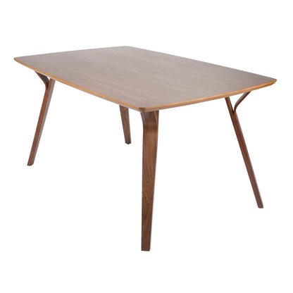 Folia - Mid-Century Modern Dining Table - Walnut