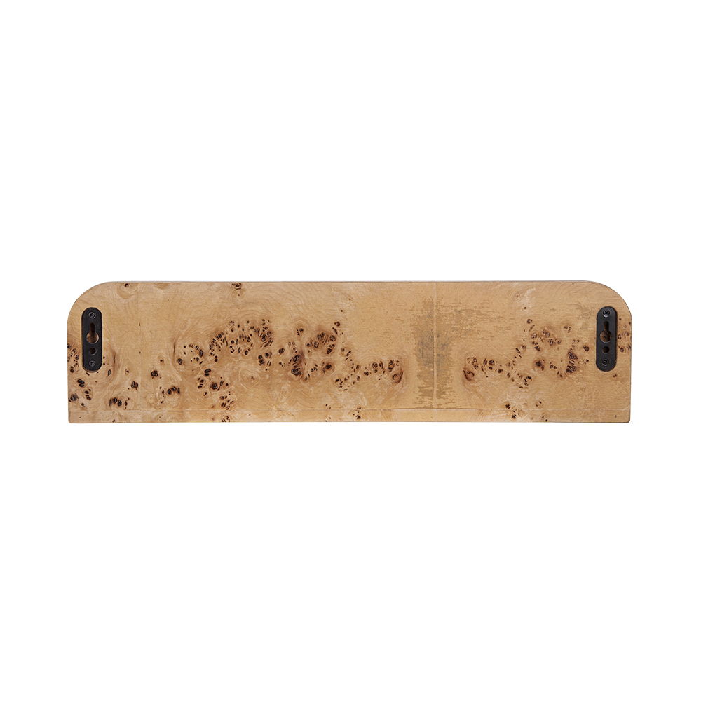 Burl - Wood Floating Wall Shelf - Brown