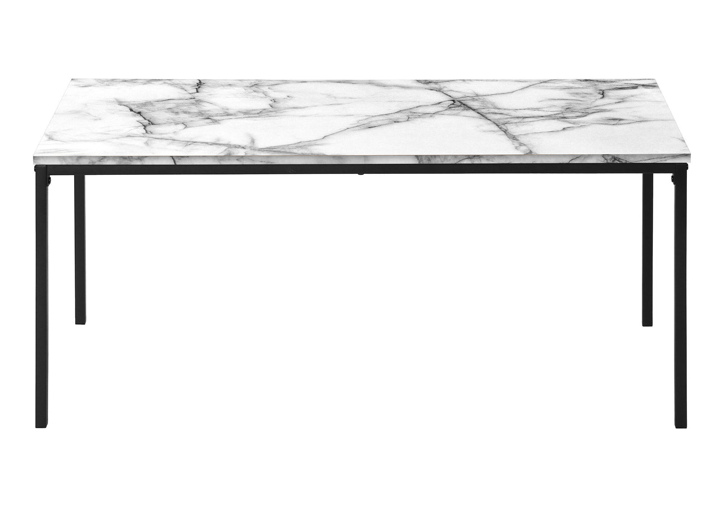 Table Set, Coffee, End, Marble Look Laminate, Contemporary, Modern (Set of 3) - White
