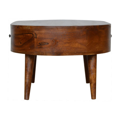 Rounded Coffee Table - Chestnut