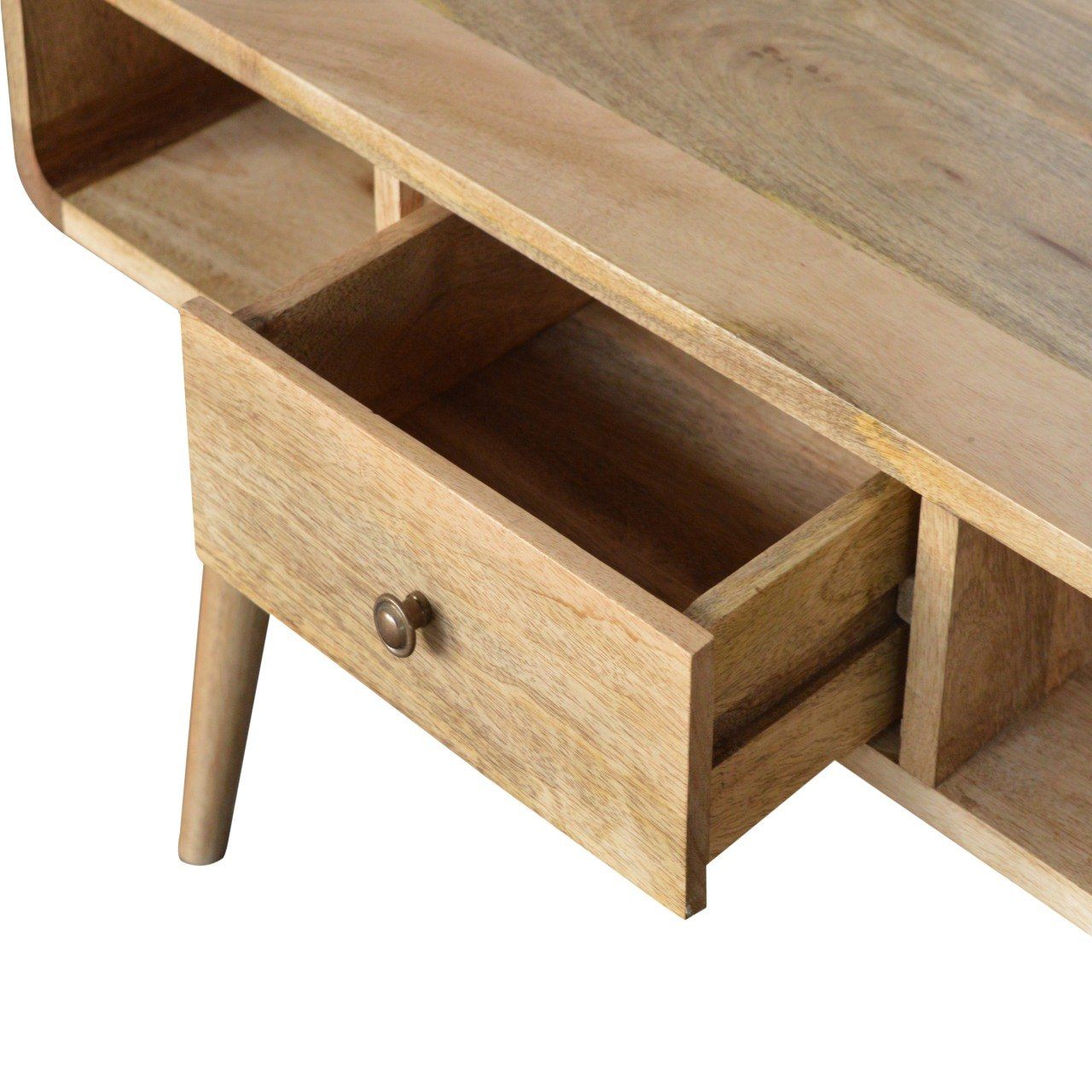 Curved Coffee Table - Oak