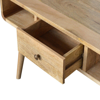 Curved Coffee Table - Oak