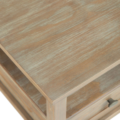 Warm Shaker - Square Coffee Table - Distressed Gray