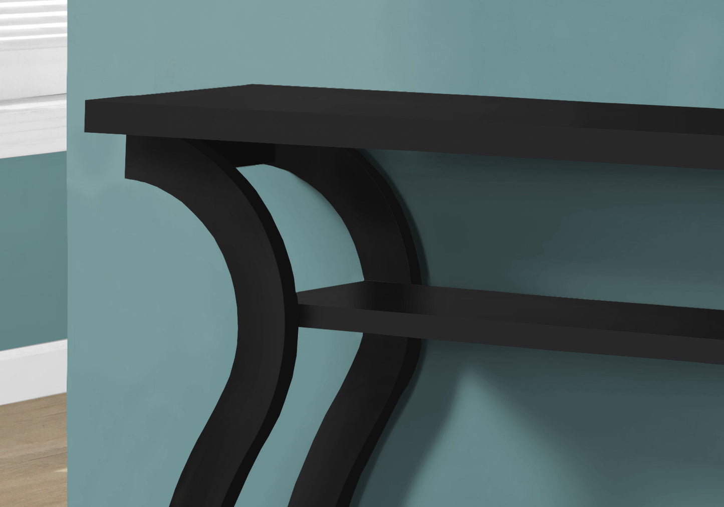 Accent Console Table For Entryway, Versatile Use - Black