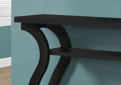Accent Console Table For Entryway, Versatile Use - Black