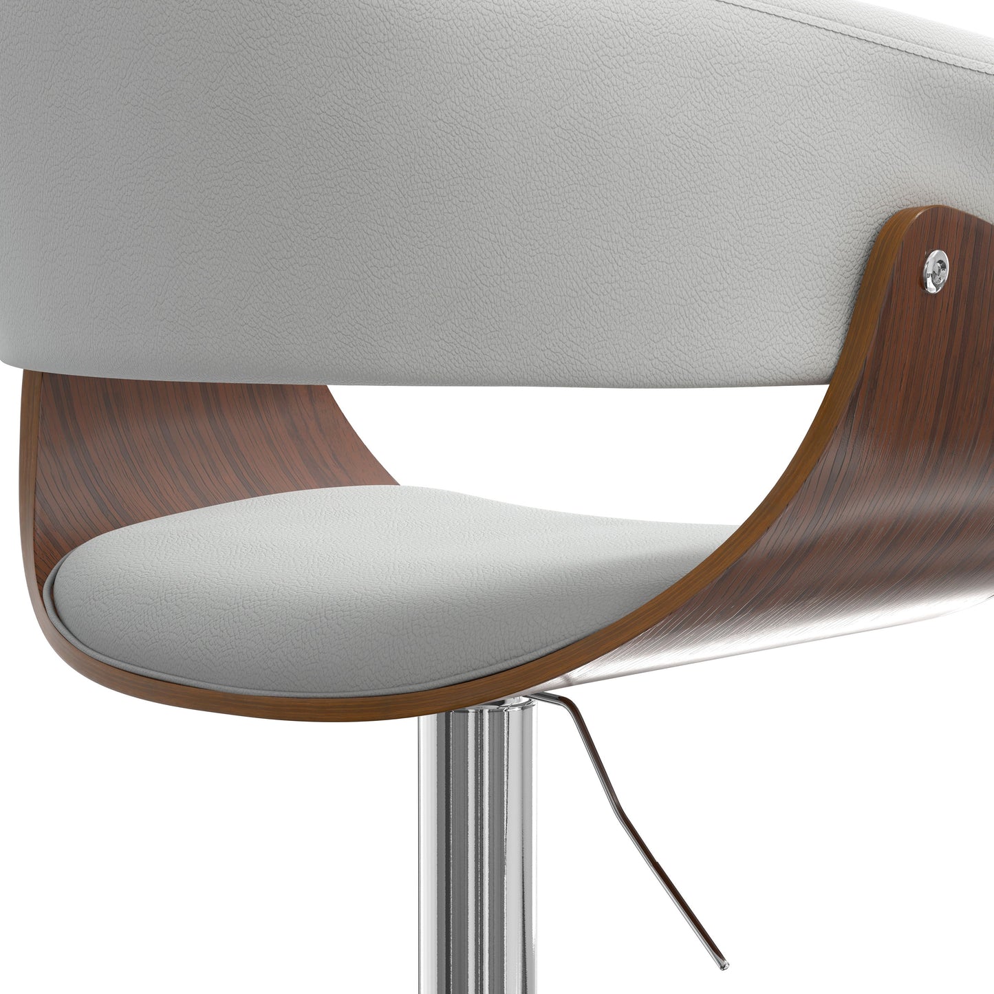 Sheldon - Adjustable Swivel Bar Stool - White