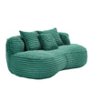 High Back Bean Bag Sofa Lounger For Adults And Kids, Indoor & Outdoor, Durable - Emerald