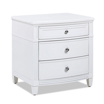 Dauphin - 3 Drawer Accent End Table - Gray Cashmere