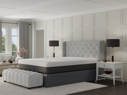 Pur Chill - 12" Twin Long Soft Mattress With Phase Change Cooling Fabric - White / Gray