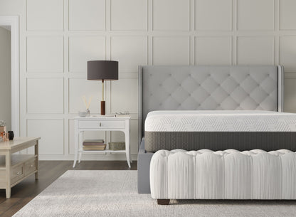 Pur Chill - 12" Full Soft Mattress With Phase Change Cooling Fabric - White / Gray