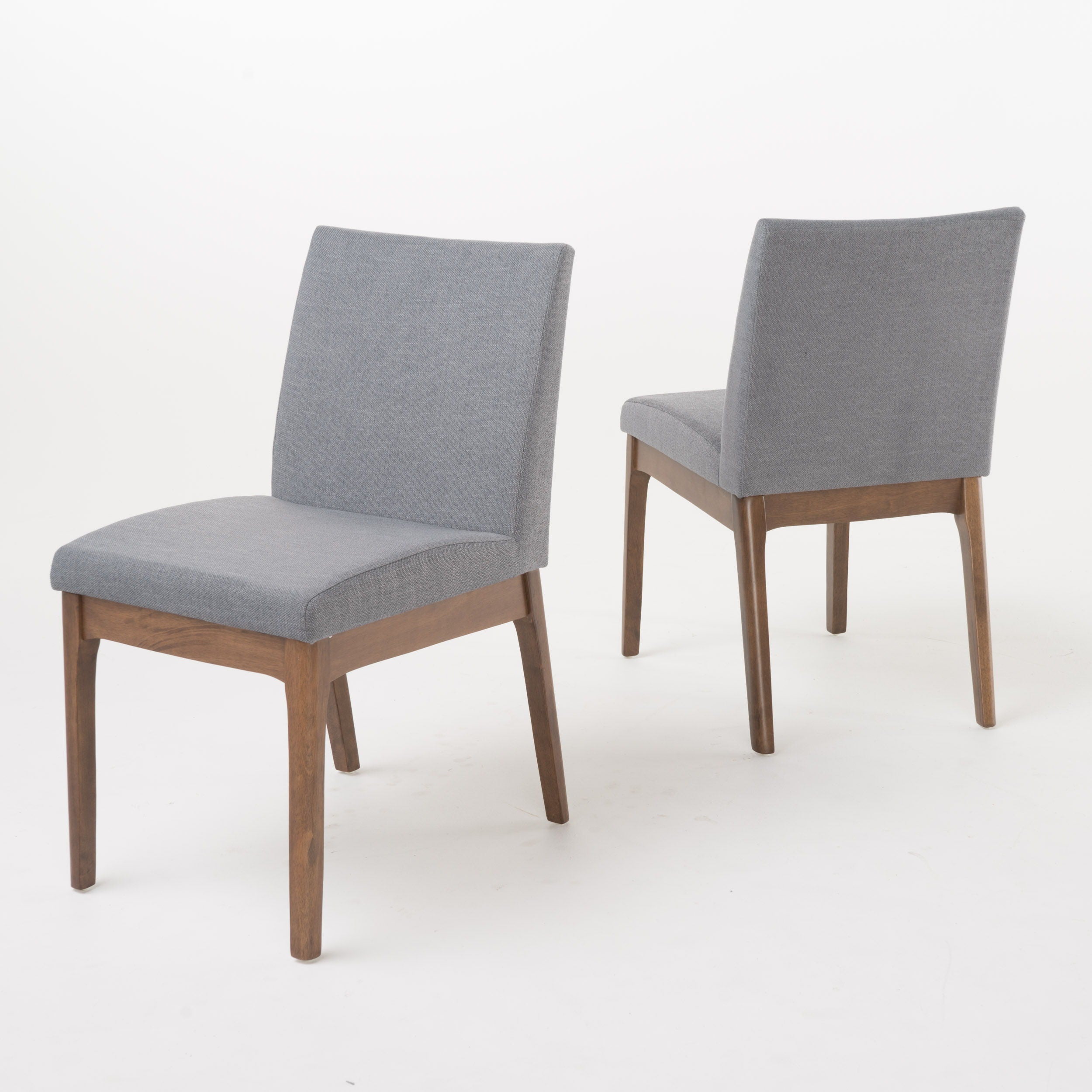 Tranquilly - Upholstered Dining Chair With Solid Wood Legs (Set of 2) - Dark Gray
