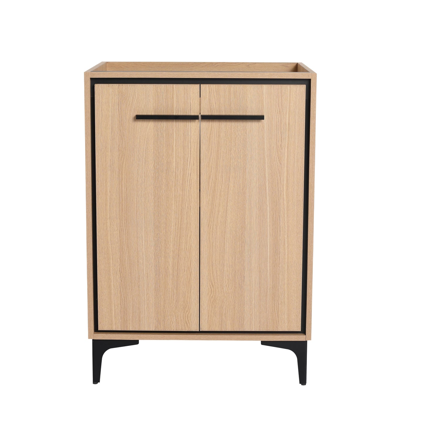 Modern Bathroom Vanity Cabinet With Soft Closing Doors - Oak