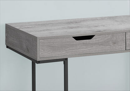 Computer Desk For Home Office, Laptop, 2 Storage Drawers, Contemporary And Modern - Gray
