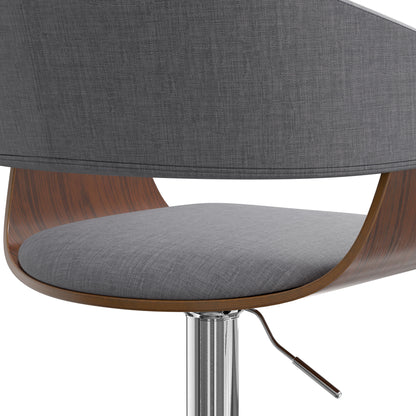 Lowell - Adjustable Swivel Bar Stool - Light Gray