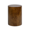 Nebula - Accent Oval Pillar Side Table - Medium Brown
