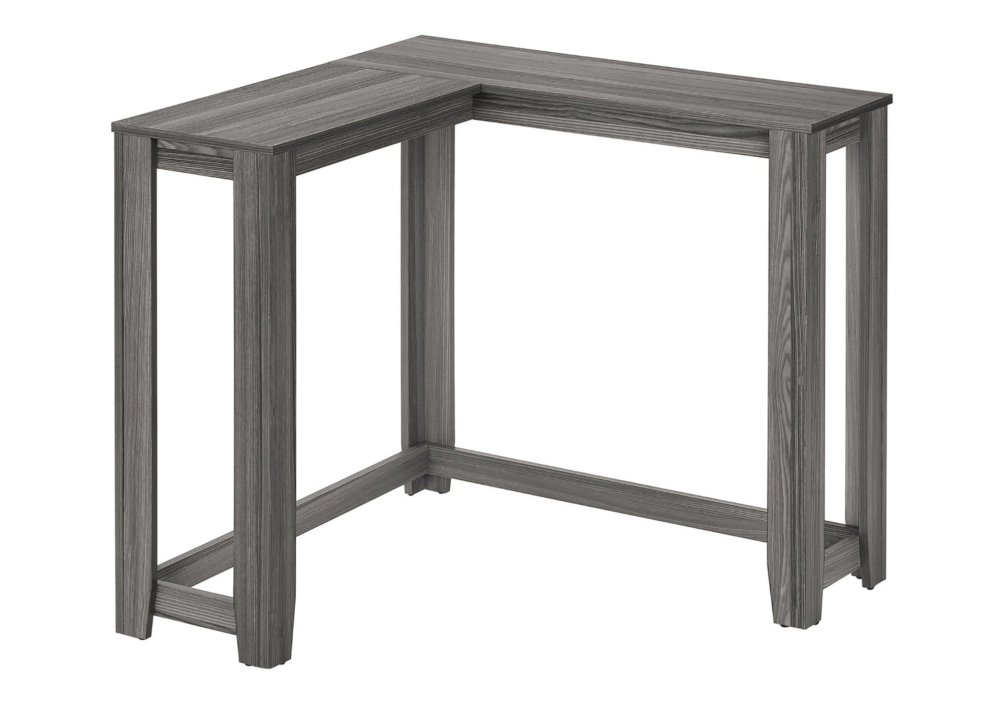 Corner Accent Console Table For Entryway, Contemporary And Modern - Gray