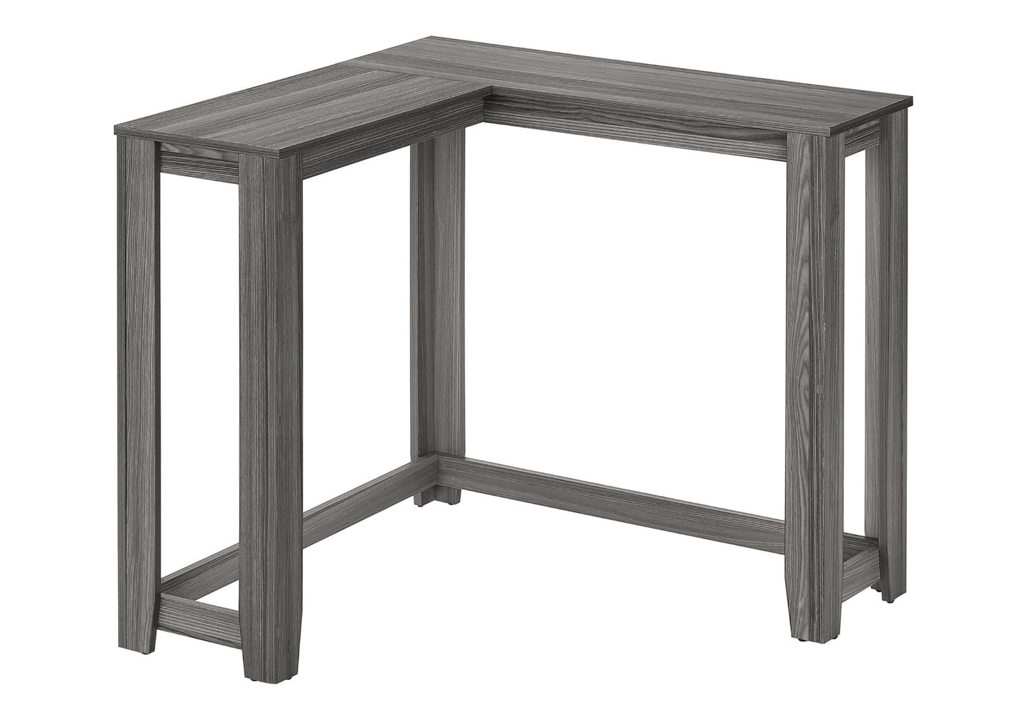Corner Accent Console Table For Entryway, Contemporary And Modern - Gray