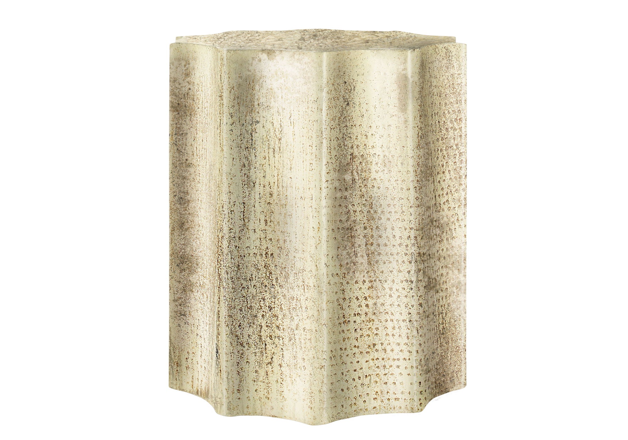 Drum Accent Side Table, Contemporary & Modern - Gold
