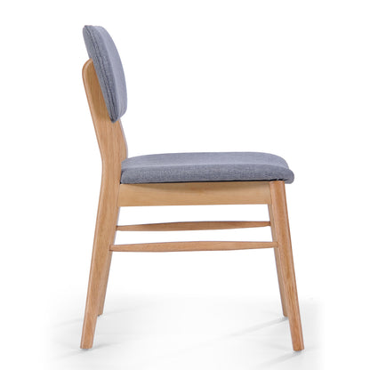 Voyager Upholstered Accent Chair With Splayed Legs And Wood Frame (Set of 2) - Gray