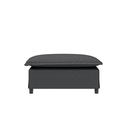 Ottoman Module For Modular Sectional Sofa Wide Seat - Gray
