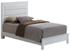 Twin Bed Contemporary - Elegant White