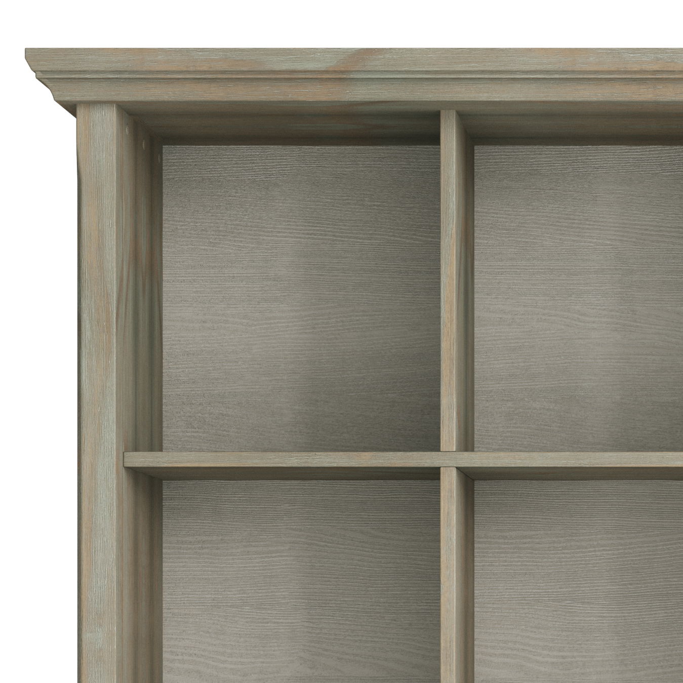 Acadian - 12 Cube Storage - Distressed Gray