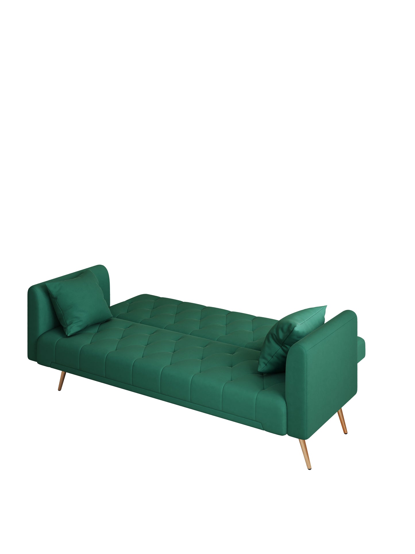 Convertible Double Folding Living Room Sofa Bed - Green