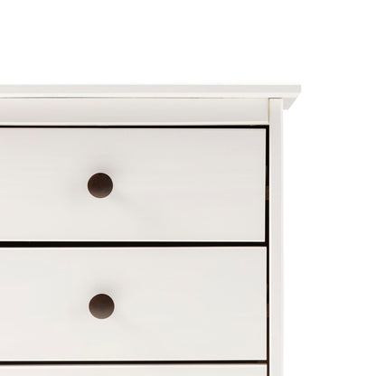 Classic 3 Drawer Solid Wood Nightstand - White