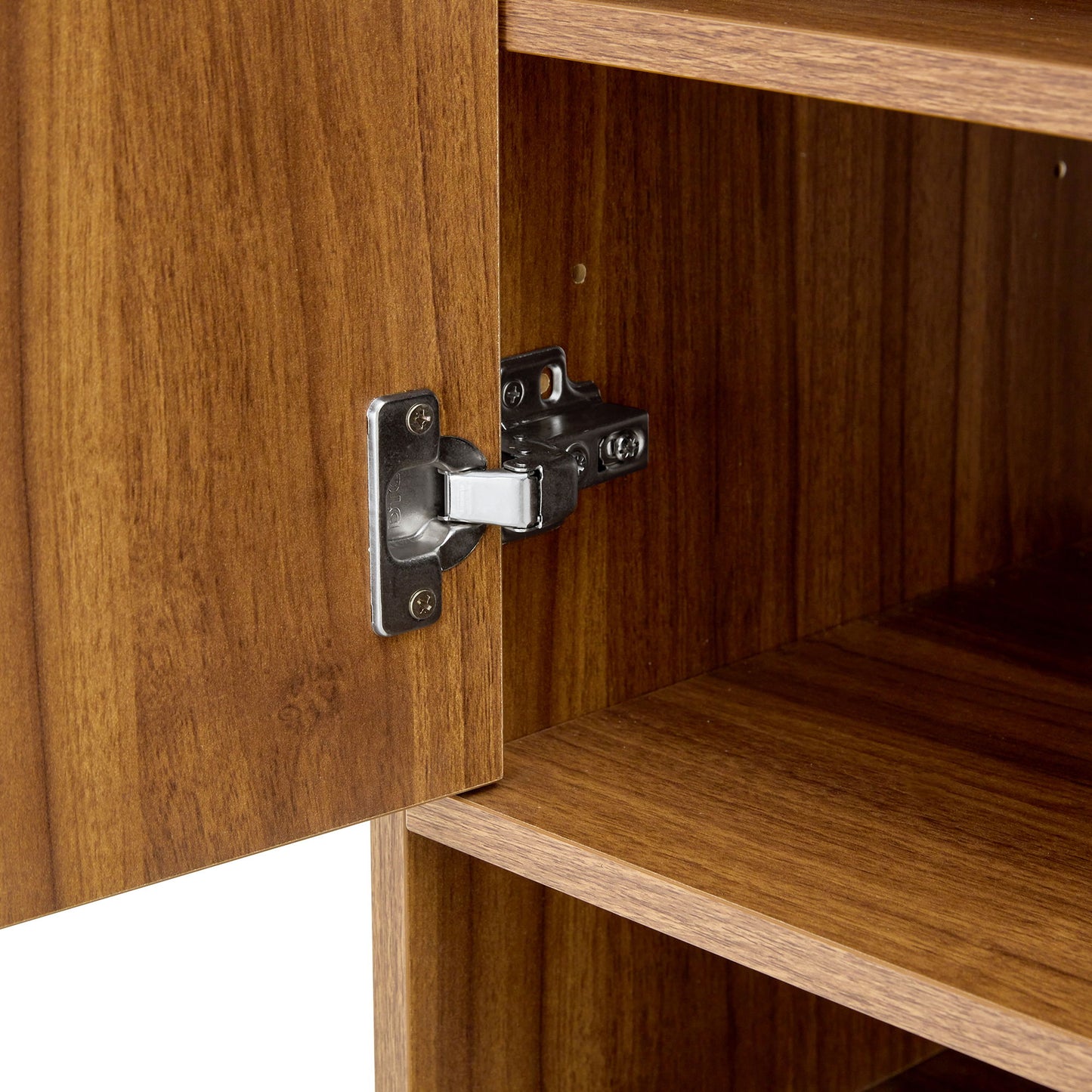 Multi Functional Modern Minimalist Shoe Cabinet Perfectly Blends Into Nordic, Japanese, And Industrial Style Homes - Walnut