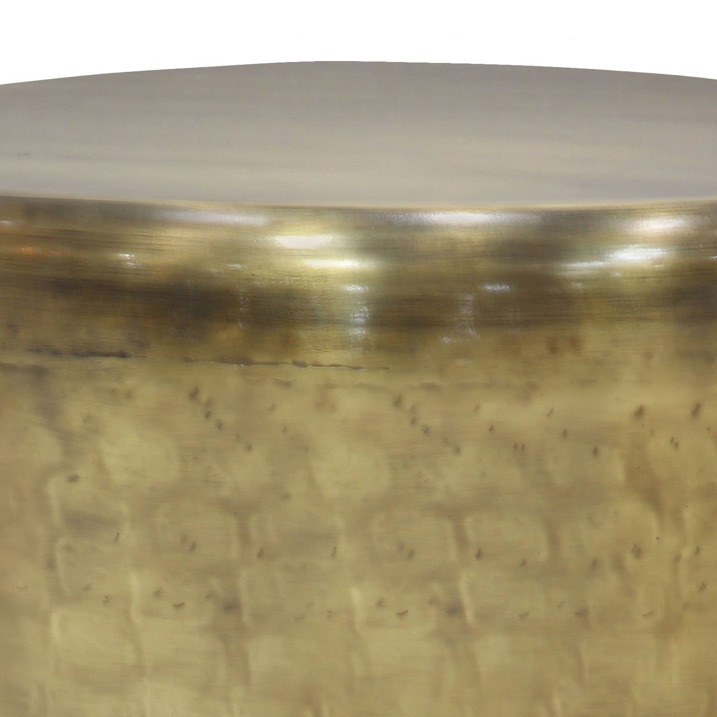 Garvy - Metal Side Table - Antique Gold