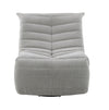 Talmon - Chenille Glider Recliner With Swivel - Oyster Gray