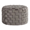 Braided - Round Ottoman - Dark Gray