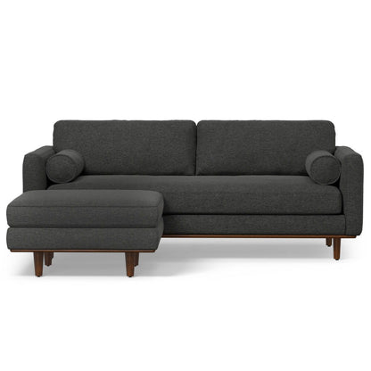 Morrison - Sofa And Ottoman Set - Charcoal Gray