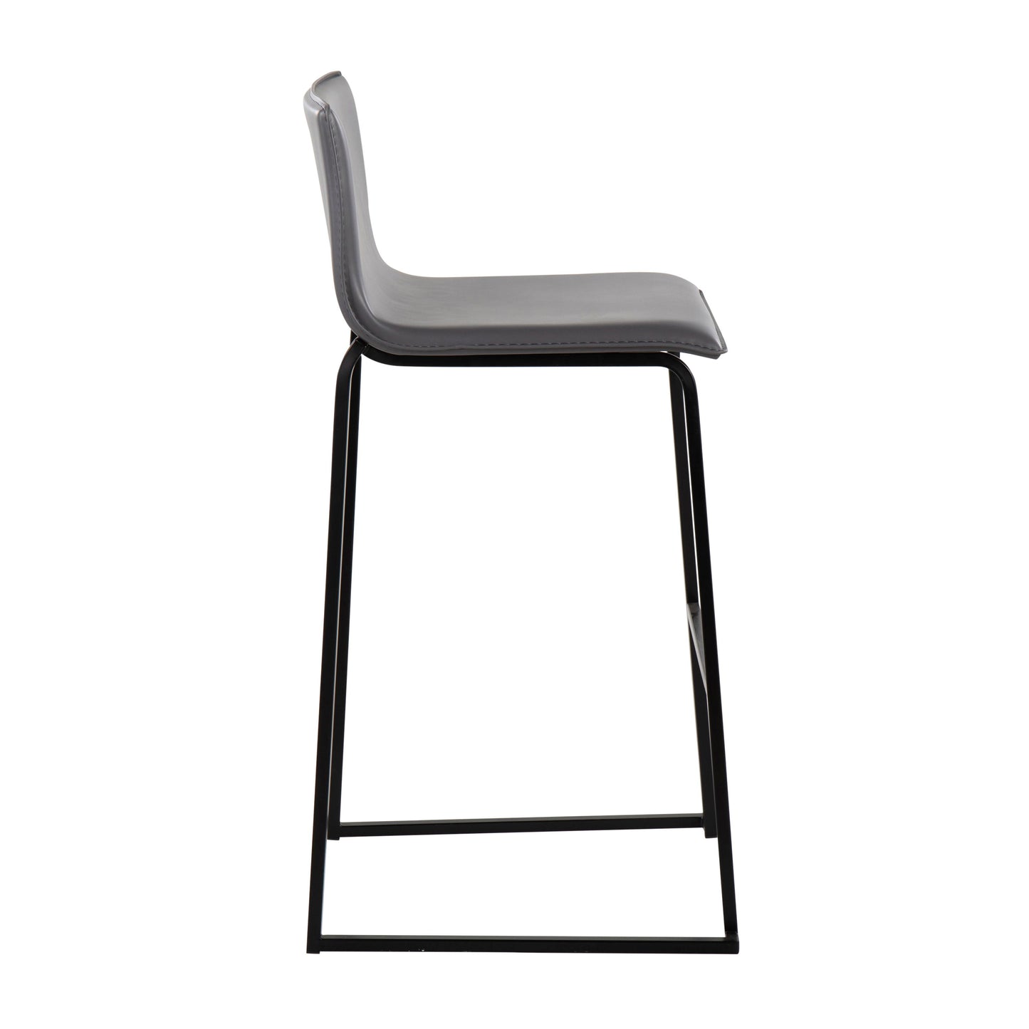 Mara - Contemporary Barstool (Set of 2) - Black / Gray