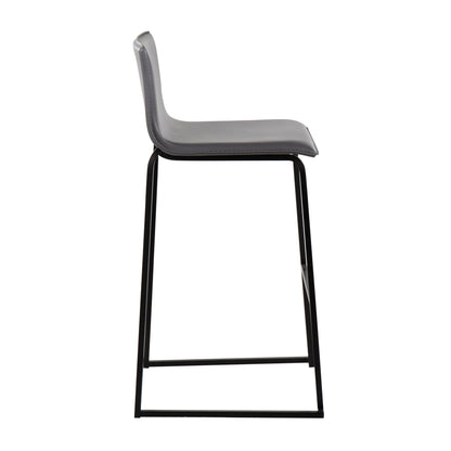 Mara - Contemporary Barstool (Set of 2) - Black / Gray
