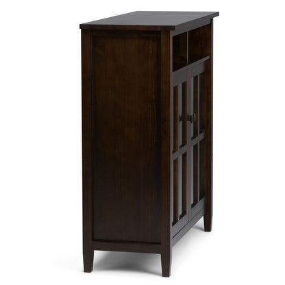 Warm Shaker - Medium Storage Media Cabinet - Tobacco Brown