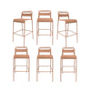 Carmella - Outdoor Barstool (Set of 6) - Orange