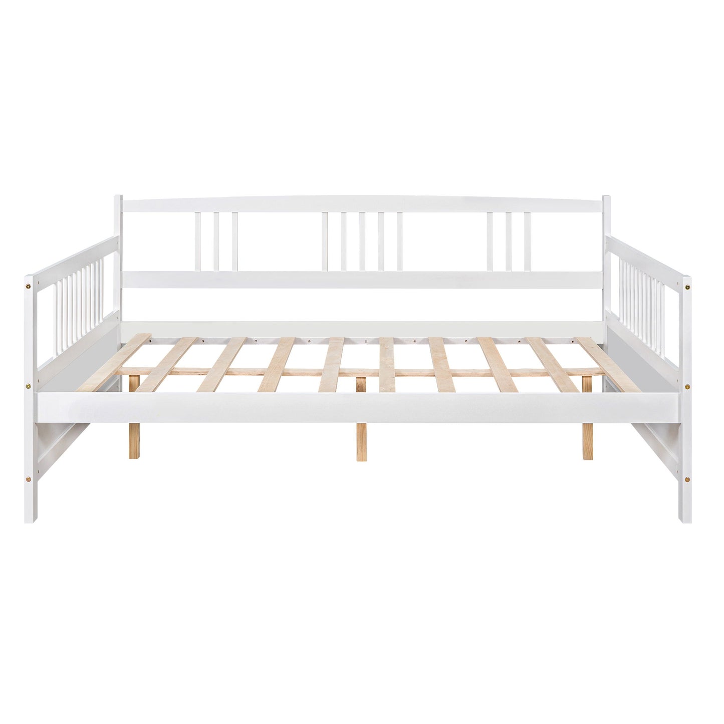 Full Size Daybed With Support Legs - White