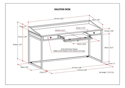 Ralston - Desk - Distressed Golden Wheat