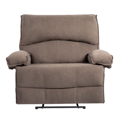 Oversized Manual Recliner Chair Sofa For Living Room - Brown