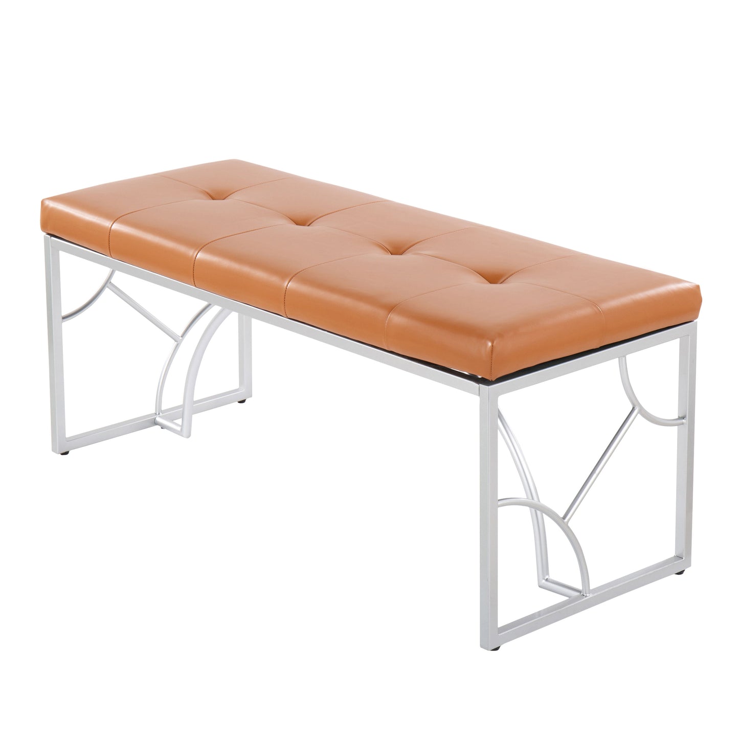 Constellation - Contemporary Bench - Silver / Camel