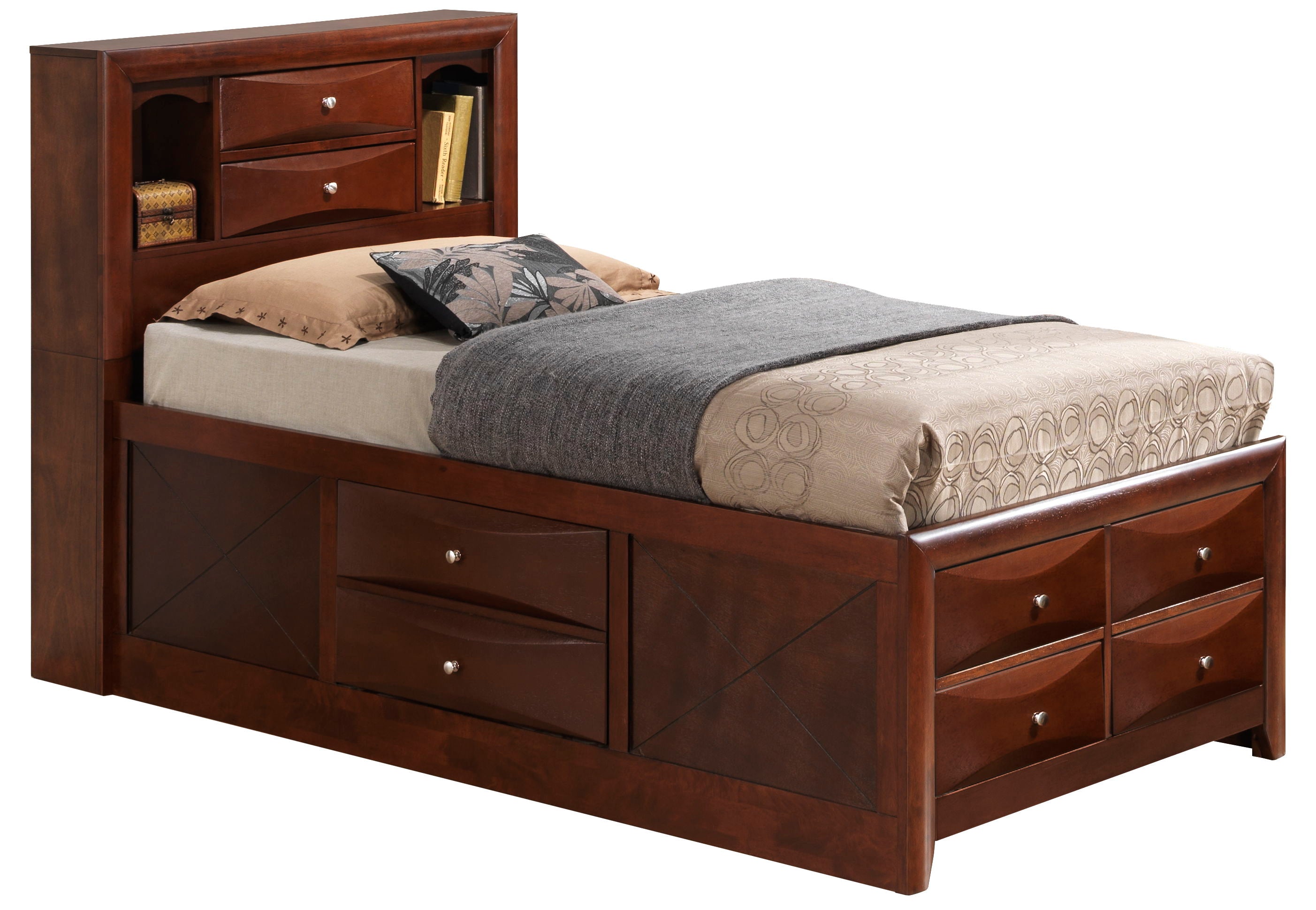 Marilla - Twin Storage Bed - Cherry