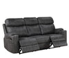 Hirah - Manual Recliner Sofa With Cupholder Function - Dark Gray
